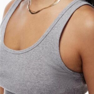 Aritzia Sunday Best Waffle Knit Cropped Tank Top